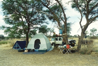 Botswana camping